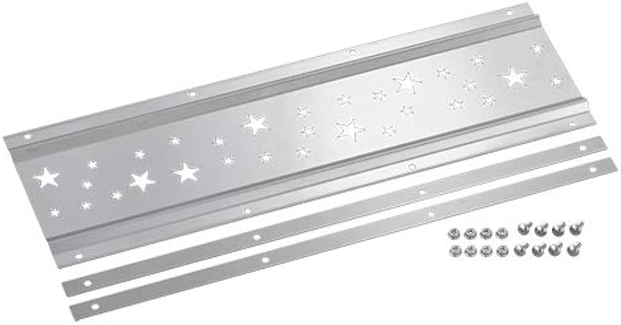pa-man タレゴム用ウエイト ステンレス板 星型抜き 600×190mm 1枚 泥除け トラック タイヤ マッドガード